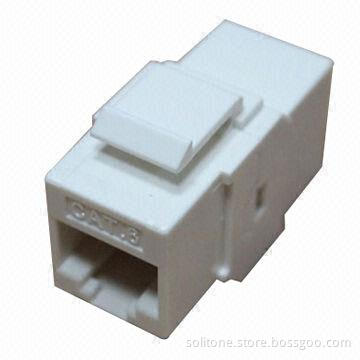 UTP Cat6 Keystone Jack, Coupler Style (180 Degrees), High-reliability and Superior Performance